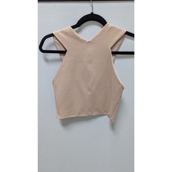 H&M Taupe V-Cut Crop Top - Picture 2 of 2